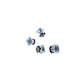 Metal Threaded Star Type Inserts - 1" (O.D.) Square Tubing Inserts 1/4-20 Threads (4)