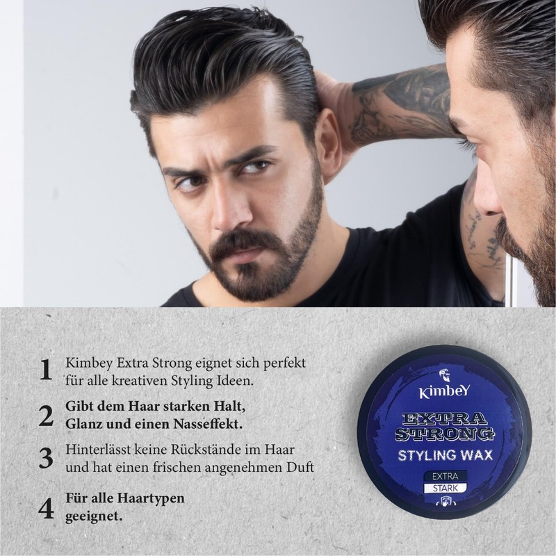 Kimbey Hairwax Extra Strong 150 ml | Strong Hold &