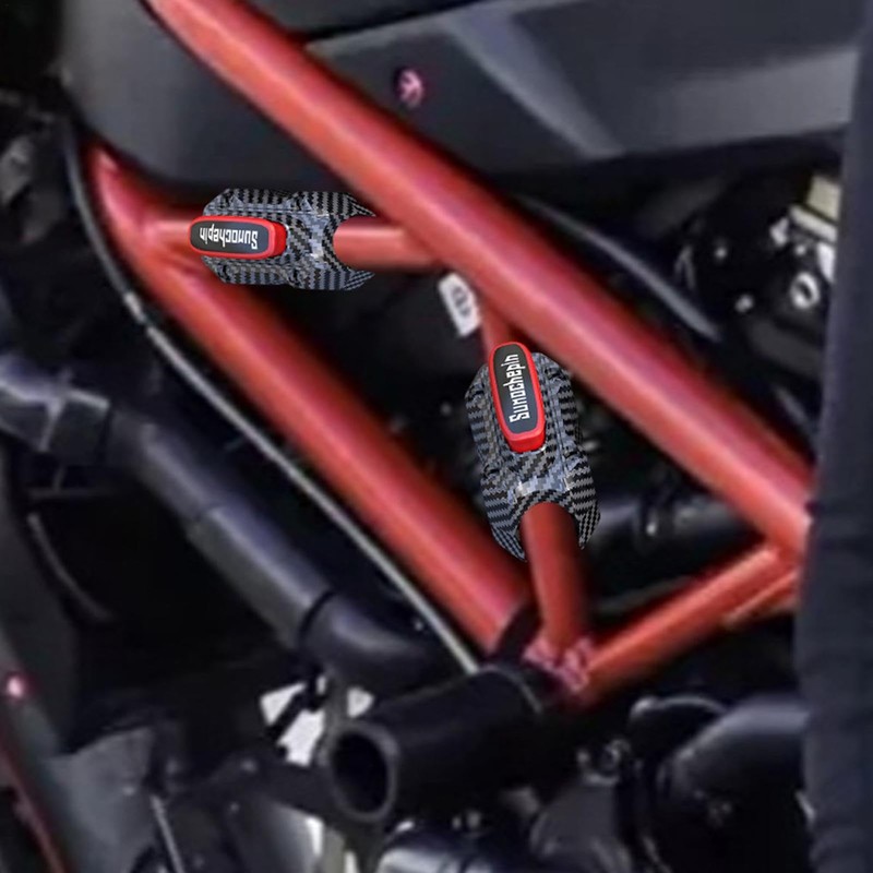 Motorcycle Bumper Blocks, Anti-Scratch Motorcycle Frame Block Protector - Anti-Drop