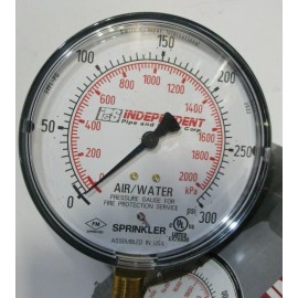 INSIST 11-559-00 Air-Water Gauge 0-300 PSI 3 7/8" OD 1/4" MNPT