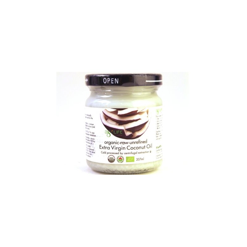 AgriLife Organic Extra Virgin Coconut Oil 6.1 oz (175 g)