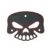 JME Matte Black Skull Passenger Backrest Mounting Bracket for Harley