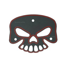 JME Matte Black Skull Passenger Backrest Mounting Bracket for Harley HD Touring