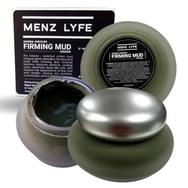 Menz Lyfe Firming Mud Mask , Deep Cleanse & Hydrate,