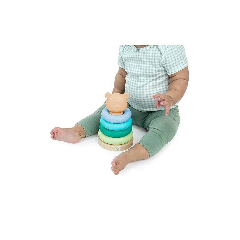 Ingenuity Juguete Didáctico con 4 Aros Apilables de Oso