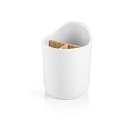 Tescoma 900887 Online Kitchen Utensil Holder, Ceramic, 3 Removable Compartments, White