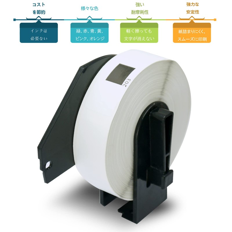BETCKEY Compatible Multi-Purpose Labels Thermal Paper for Brother Brother DK-1203
