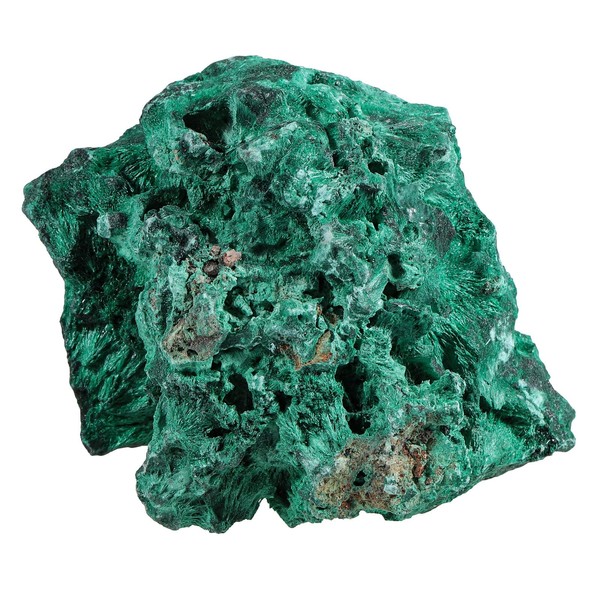 Nupuyai Natural Raw Malachite Crystal Stone for Reiki Healing Stress Anxiety, Real Green Malachite Specimen Cluster Decor for Home Office Tabletop, 301-400g
