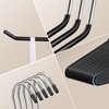 Treela 50 Pack Open Ended Pants Hangers, Metal Non Slip
