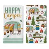 Croar Happy Camper Kitchen Dish Towels Set of 2, Camping