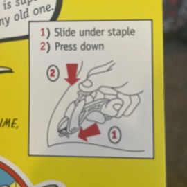 Galiot Staple Shark Staple Remover Galiot Black