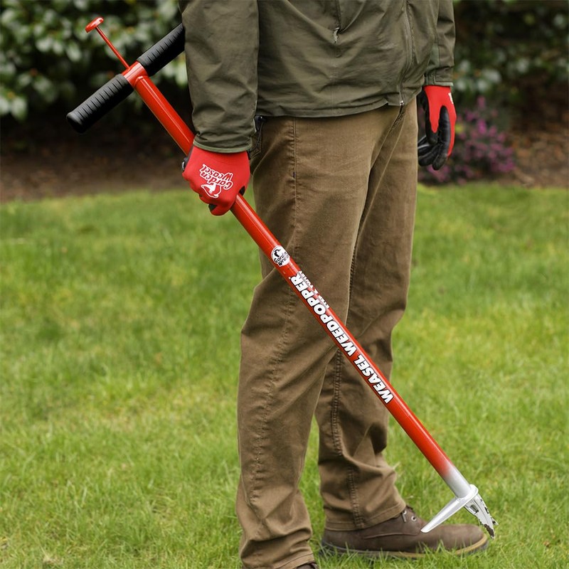 GARDEN WEASEL WeedPopper Step & Twist – Black Ergonomic Grip