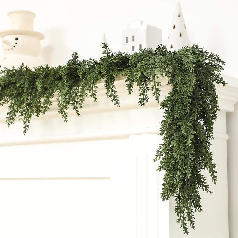 1 Pcs 12 ft Artificial Cedar Garland for Christmas