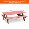 KENOBEE 6ft Picnic Table and Bench Cover, Camping Essentials RV