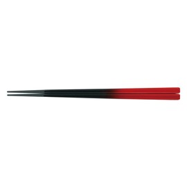 Fukui Crafts PBT 80601150 Chopsticks 8.3 inches (21 cm) with Chamfer Angle Vermilion Black Blur