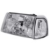 Spec-D Tuning Chrome Crystal Headlights + Corner Lights Turn Signal