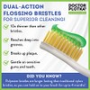 Mouthwatchers Floss Cerdas Plateadas Cepillo de Dientes para Adulto, 2