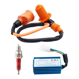 GY6 Racing Ignition Coil 5 Pins AC CDI Box Spark Plug Compatible with GY6 4-Stroke 50cc 70cc 90cc 110cc 125cc 150cc Motorcycle Scooter ATV Go Kart Moped Quad Pit Dirt Bike Racing Bike and Other Bikes