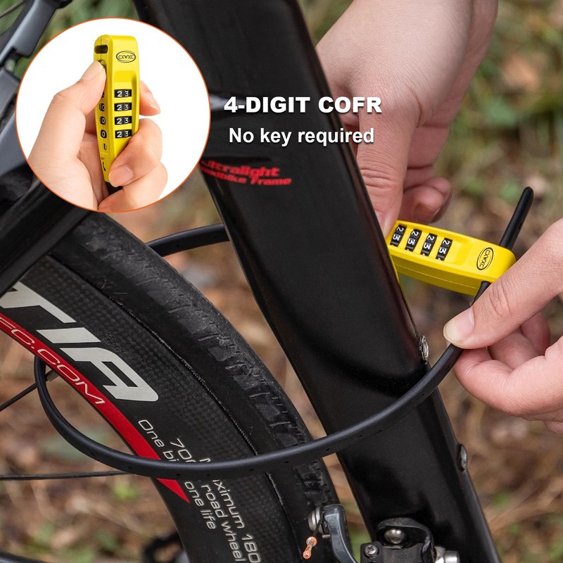 CXWXC Zip Tie Lock - 4-Digit Combo Cable Locks for