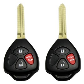 Horande Uncut Replacement Key Fob Shell Cover Case fits for Toyota Scion TC RAV4 2008-2013 Avalon 2007-2011 Camry 2008-2013 Corolla 2009-2014 Venza Key Fob Shell (3 Button)