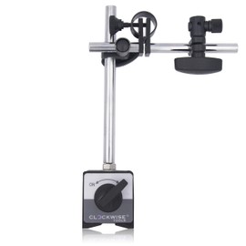 Clockwise Tools MGBR-02 Magnetic Base Stand for Digital Dial Indicator Gauge 176lbs Max Pull