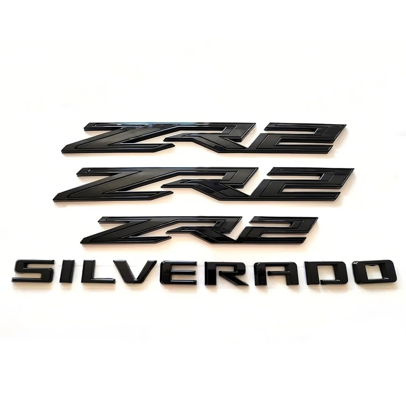 Set 4pack OEM Two Side ZR2 Emblems Badges Plus Rear