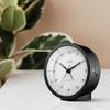 ZEON Round Analogue Alarm Clock with Light and Snooze Function,