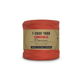 CIRCULO - playera de hilo premium Suave, ligero, sin costuras y sin nudos. Hilo de extracción central fácil de usar. Hilo de peso voluminoso para ganchillo y tejer en color (3881 - Love Apple)