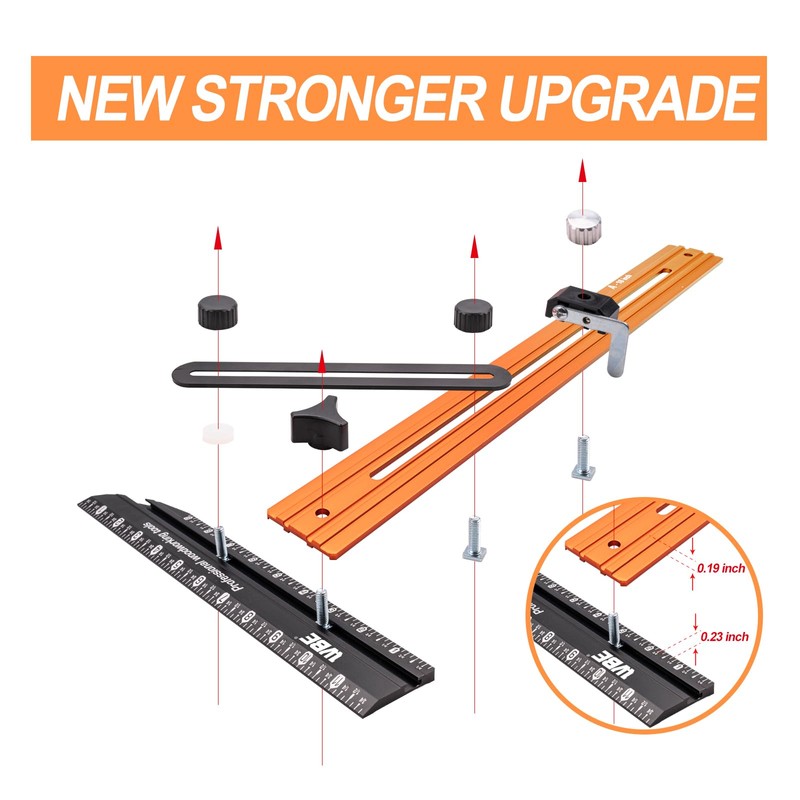 Stair Tread Template Tool - Upgrade Stair Tread Tool Jig,