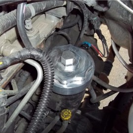 Fuel Filter Housing Cap for 2010-2020 Dodge Ram 6.7L 2500 3500 Cummins Silver