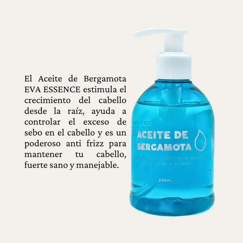 Aceite Capilar Bergamota 100% Natural Eva Essence 250ml