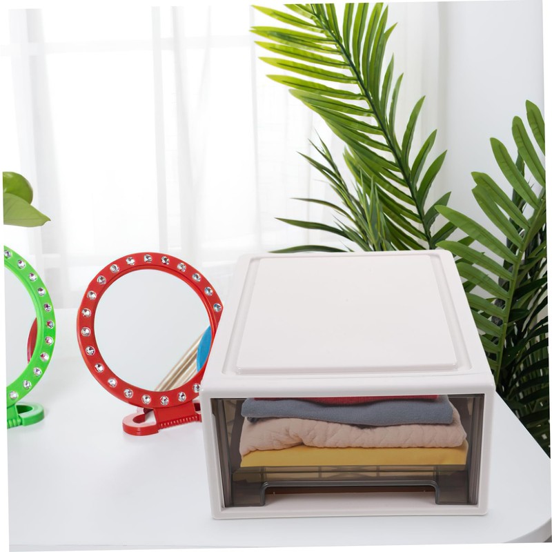 STOBAZA Large Capacity Plastic Storage Drawers Stackable Organiser Clothes Storage