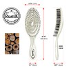 Soft Pin Flex Hair Brush by RustiK, Organic Detangling Wet