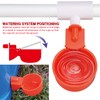 [12 Pack] Chicken Water Cups with PVC Tee,Chicken Water Nipples,Automatic
