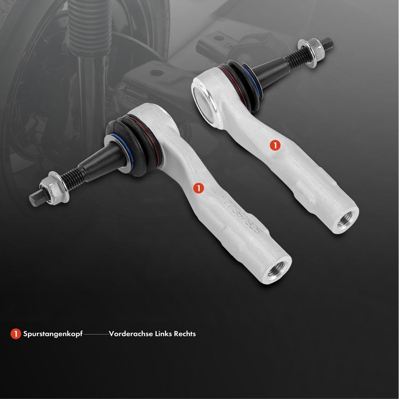 Frankberg 2 x Tie Rod End Front Axle Outer Compatible