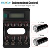 Portable Universal Battery Charger with LCD Display | Compact &