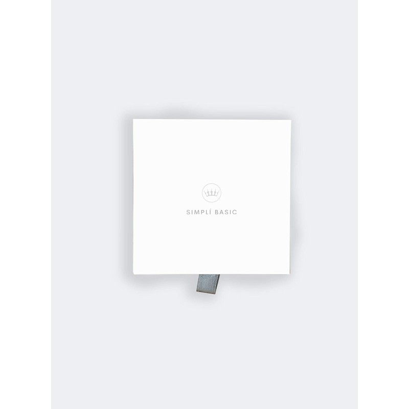 SIMPLÍ BASIC Natural Snowflake Obsidian Healing Gemstone Bracelet 6mm Bead