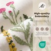 Beige Soft Chain Embroidery Wild Floral Spring Table Runner, Seasonal