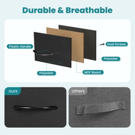 OLIXIS Dresser for Bedroom with 5 Drawers, Wide Chest of Drawers, Fabric Bedroom Dresser with Drawer Organizers, Storage Organizer Unit with Fabric Bins for Closet, Living Room, Hallway