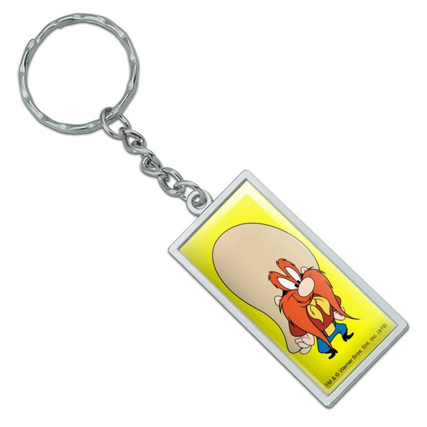 GRAPHICS & MORE Rectangle Looney Tunes Yosemite Sam Keychain in