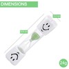 Temple 3PC Tooth Brushing Sand Timer, 3 Minute Dental Timer