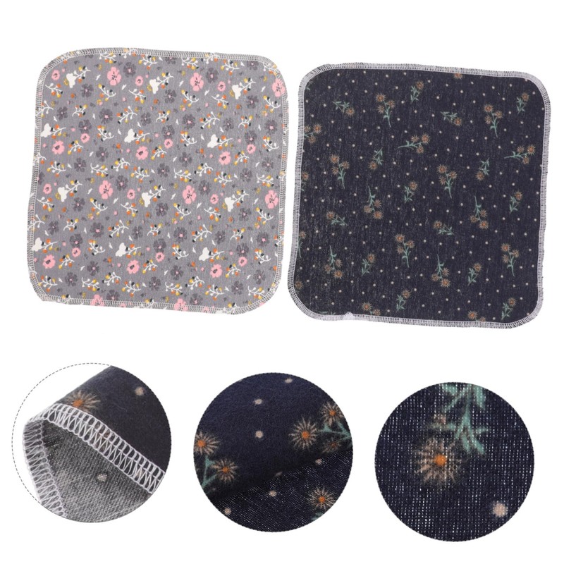 Mikinona 10pcs Cotton Yarn Dish Cloths Reusable Dish Rags Kitchen