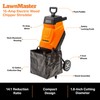 LawnMaster FD1503 Electric Wood Chipper Shredder 15-Amp 1.8-Inch Cutting Diameter