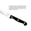 dearithe Serrated-Steak Knives Set of 12, Black Full-Tang Triple Rivet