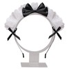 Zenarao Maid Hat, Black Women Girls Lolita Headband Lace Bow