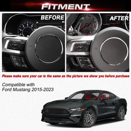 x xotic tech Carbon Fiber Pattern Paddle Shifter Extensions Interior Shift Cover Trim Compatible with Ford Mustang 2015-2023 Interior Decoration Accessories