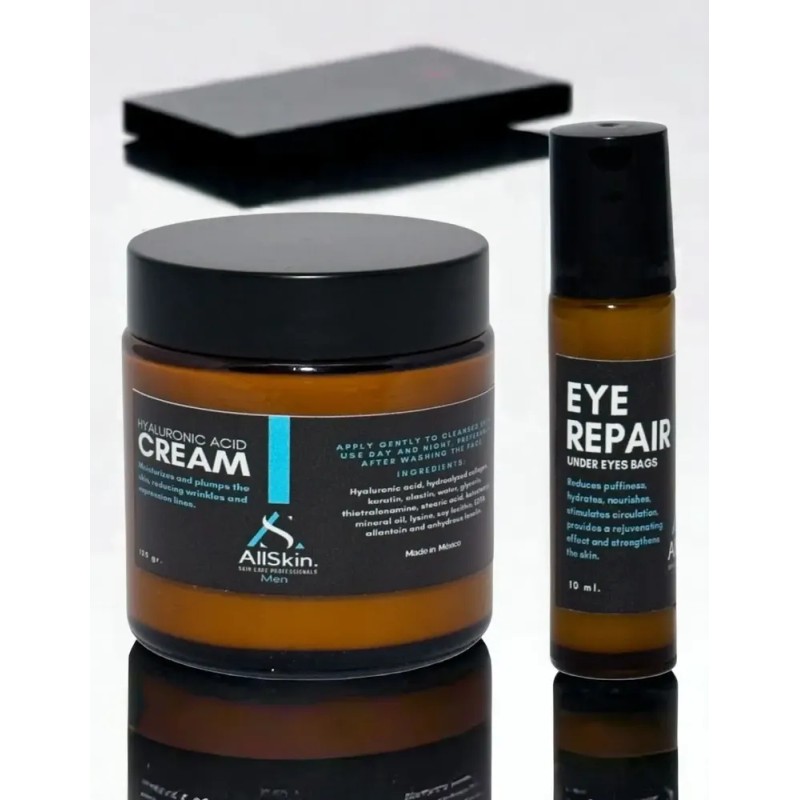 Kit Antiedad Crema Facial Y Roll On Para Contorno De