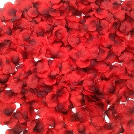 2200 Pack Dark-Red Silk Rose Petals for Valentine's Day,Romantic Night,Wedding,Proposal Anniversary Flower Decorations