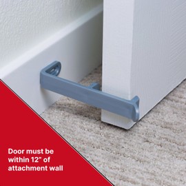 Unique Door Stop and Door Prop All in one - No Drilling in Floor or Door to Install - Stops Doors from slamming Shut