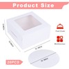 Zzrywuty 10x10x5 Inches Cake Box with Cake Board Set (40Pcs,